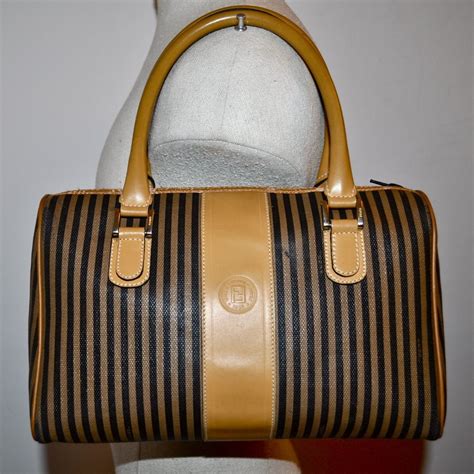 vintage striped fendi purse|vintage fendi handbags 1980.